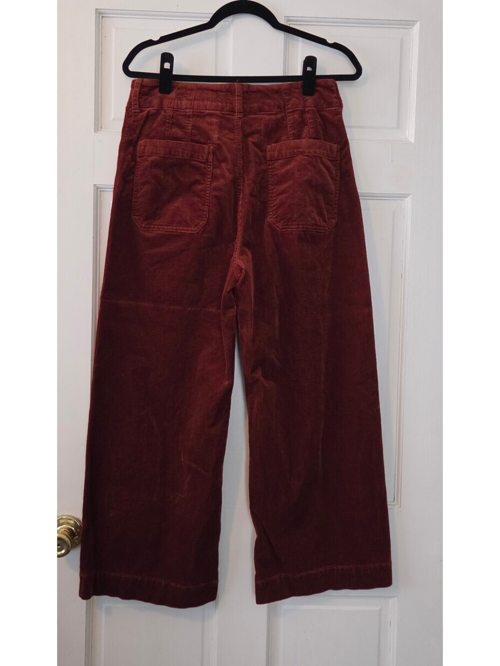 Maeve by Anthropologie The Colette Cinnamon Wide Leg Corduroy Pants Size 31 - Picture 4 of 7